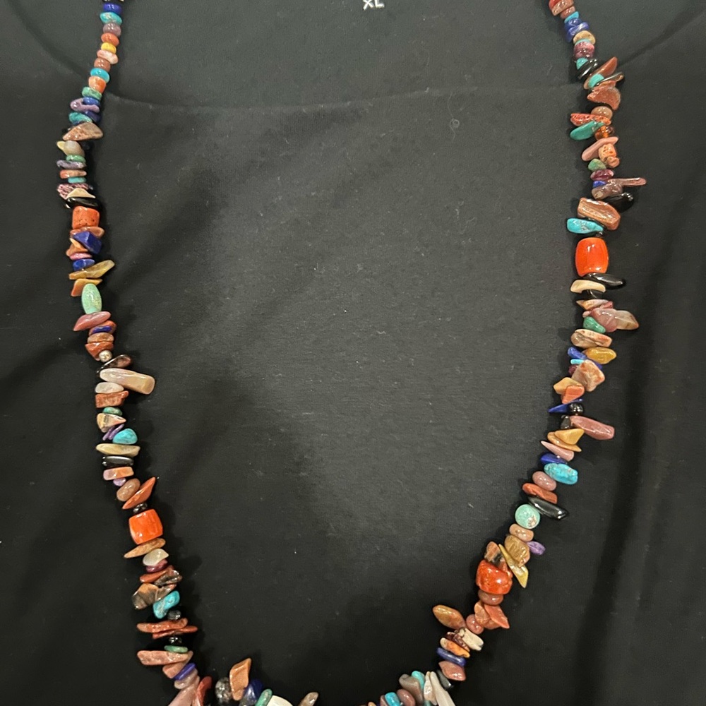 Vintage 1940s Zuni Santo Domingo Necklace